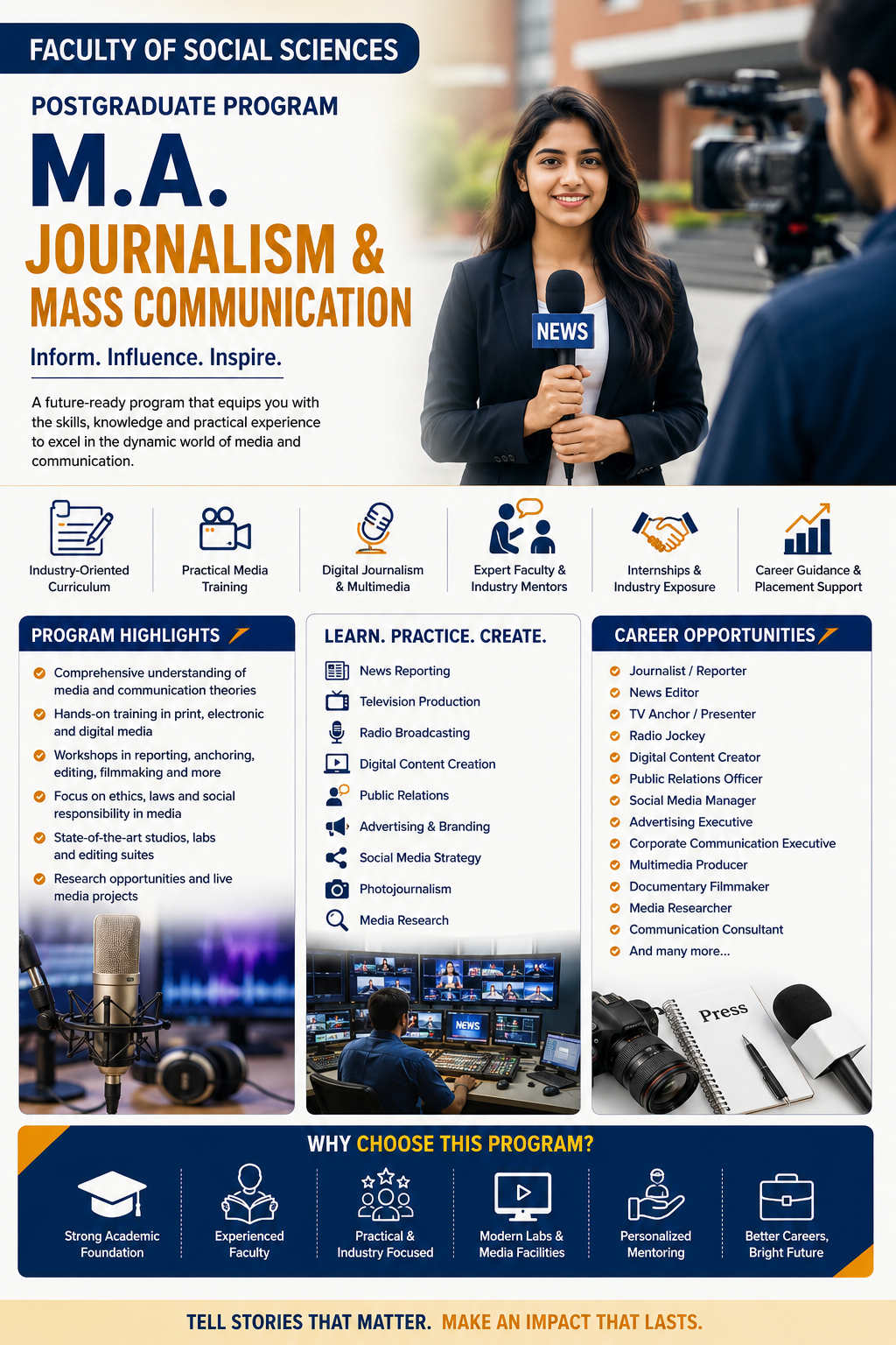 M.A. in Journalism & Mass Communication