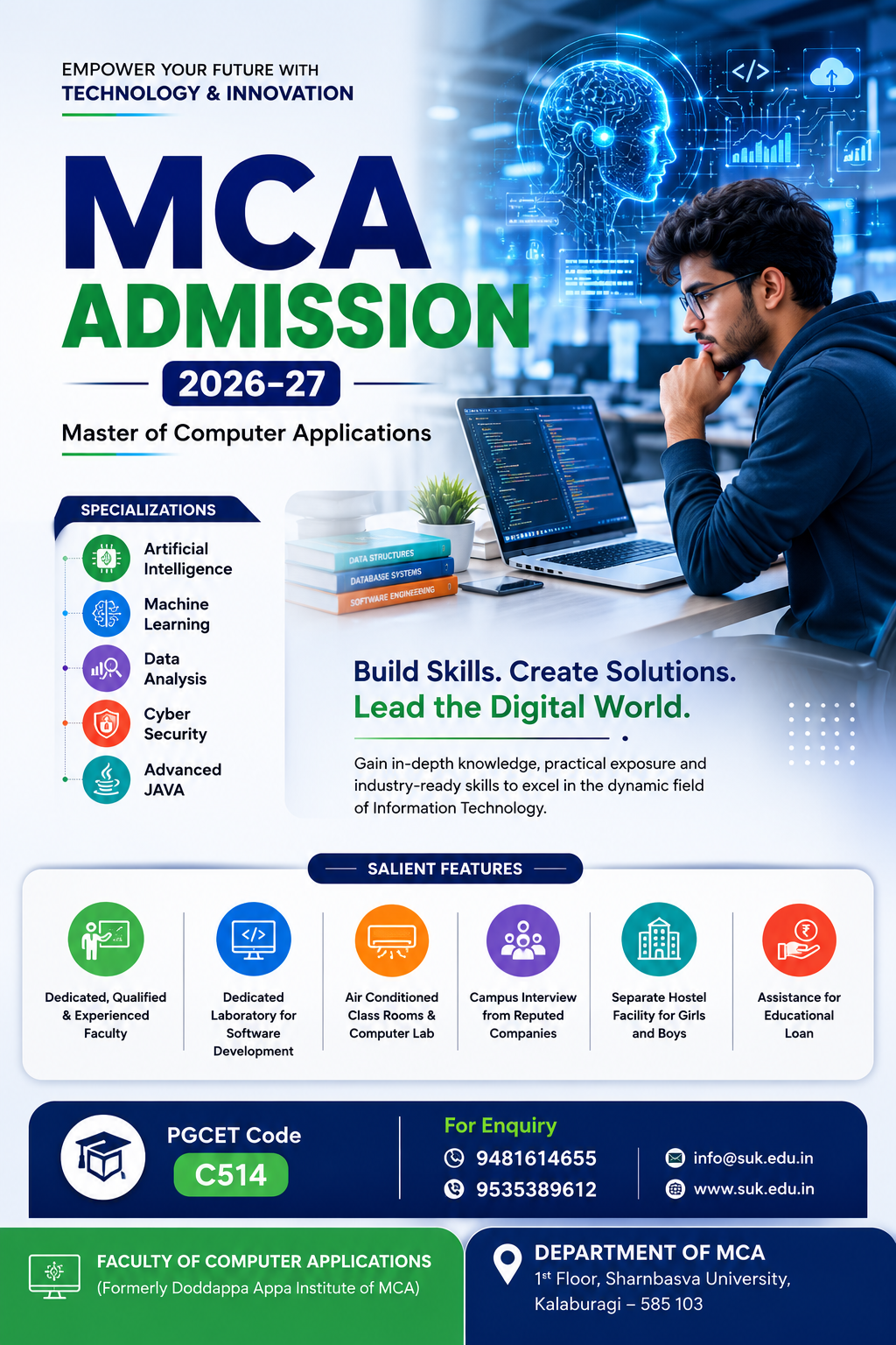 MCA Admissions 2026–27